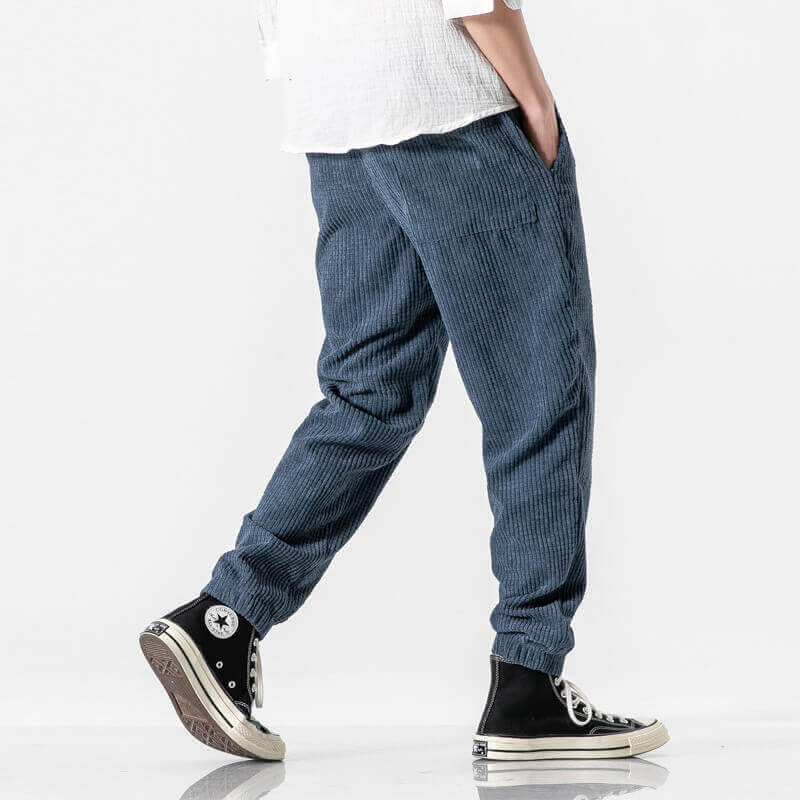Alain – Spodnie sztruksowe w stylu casual chic
