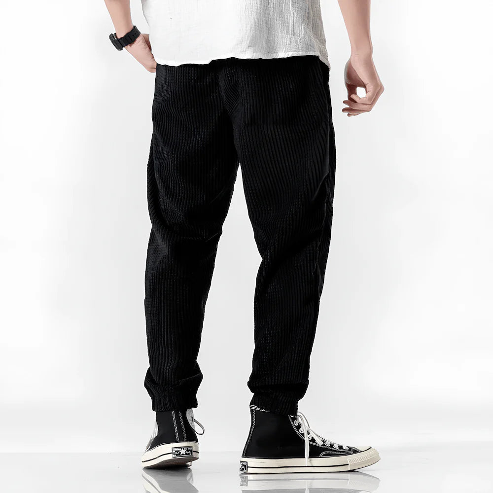 Alain – Spodnie sztruksowe w stylu casual chic