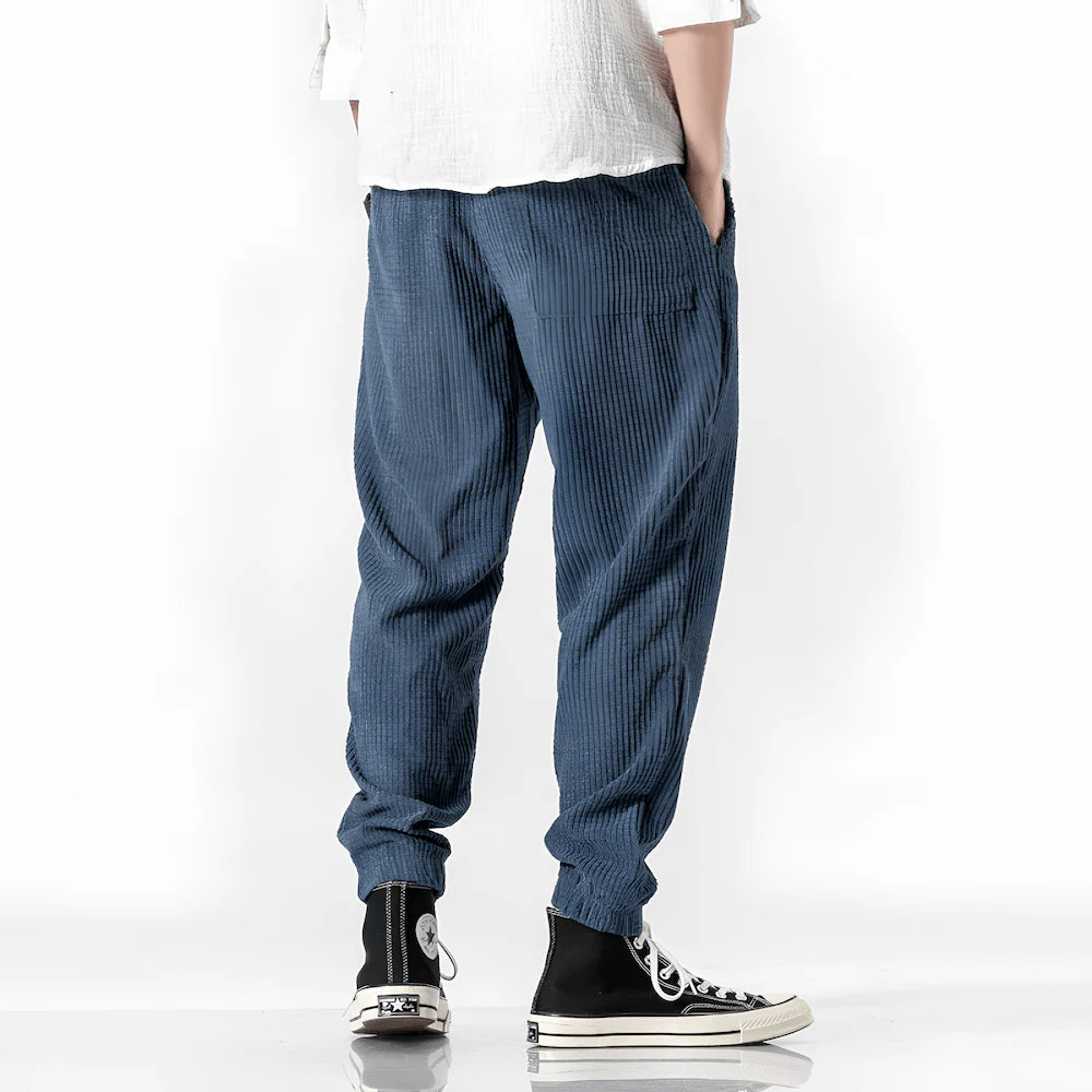 Alain – Spodnie sztruksowe w stylu casual chic