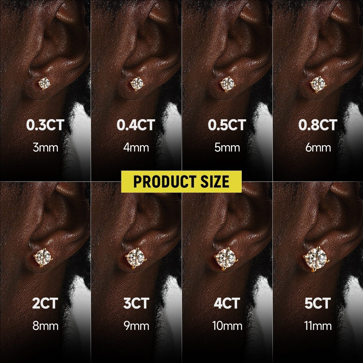 Alicia - Kolczyki z okrągłymi cyrkoniami Radiant Round