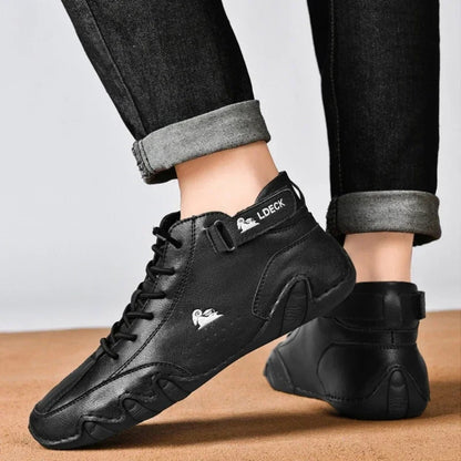 Męskie Wodoodporne Zamszowe Buty Zimowe