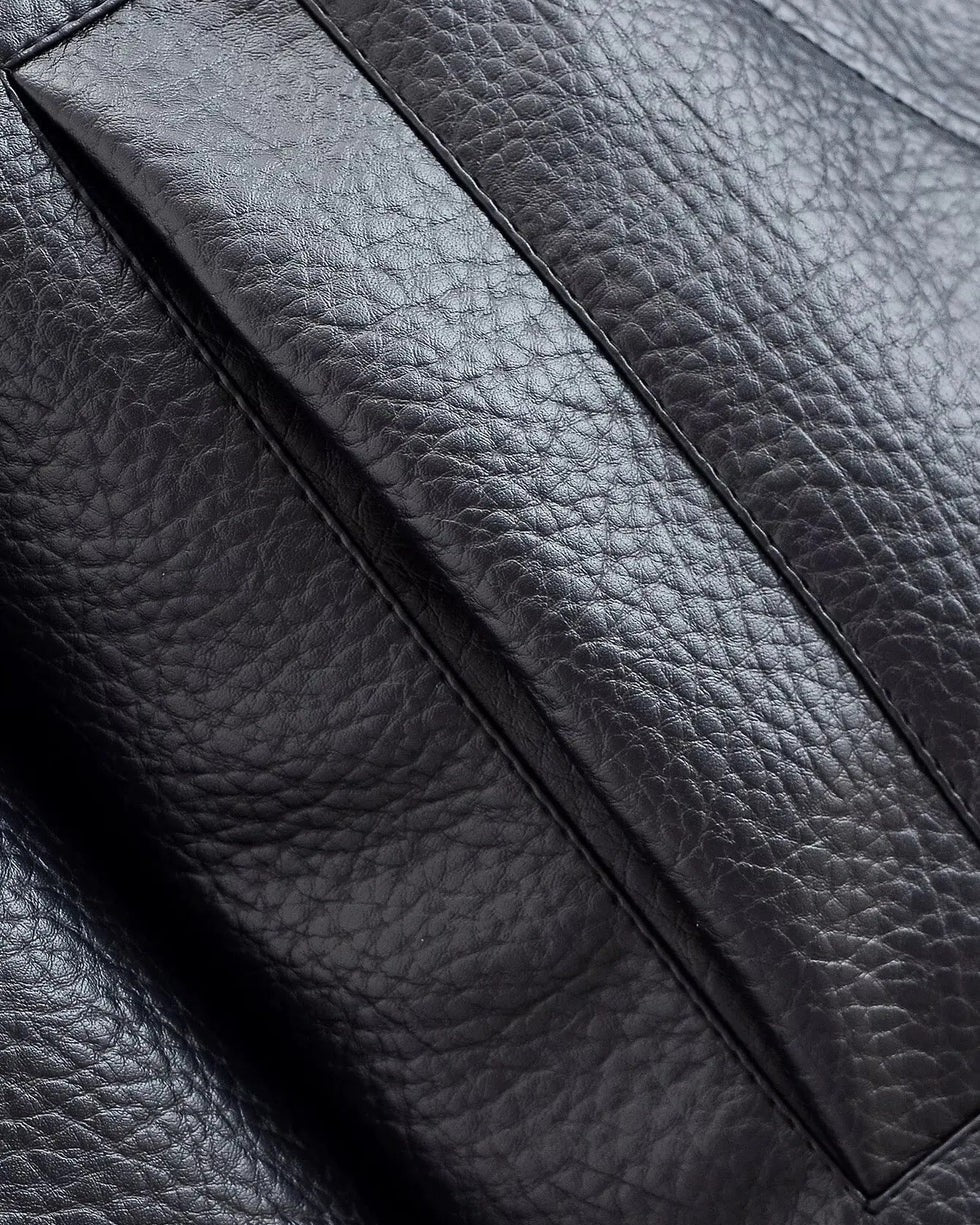 Asymetryczna Kurtka ze Skóry Wegetariańskiej Dla Kobiet