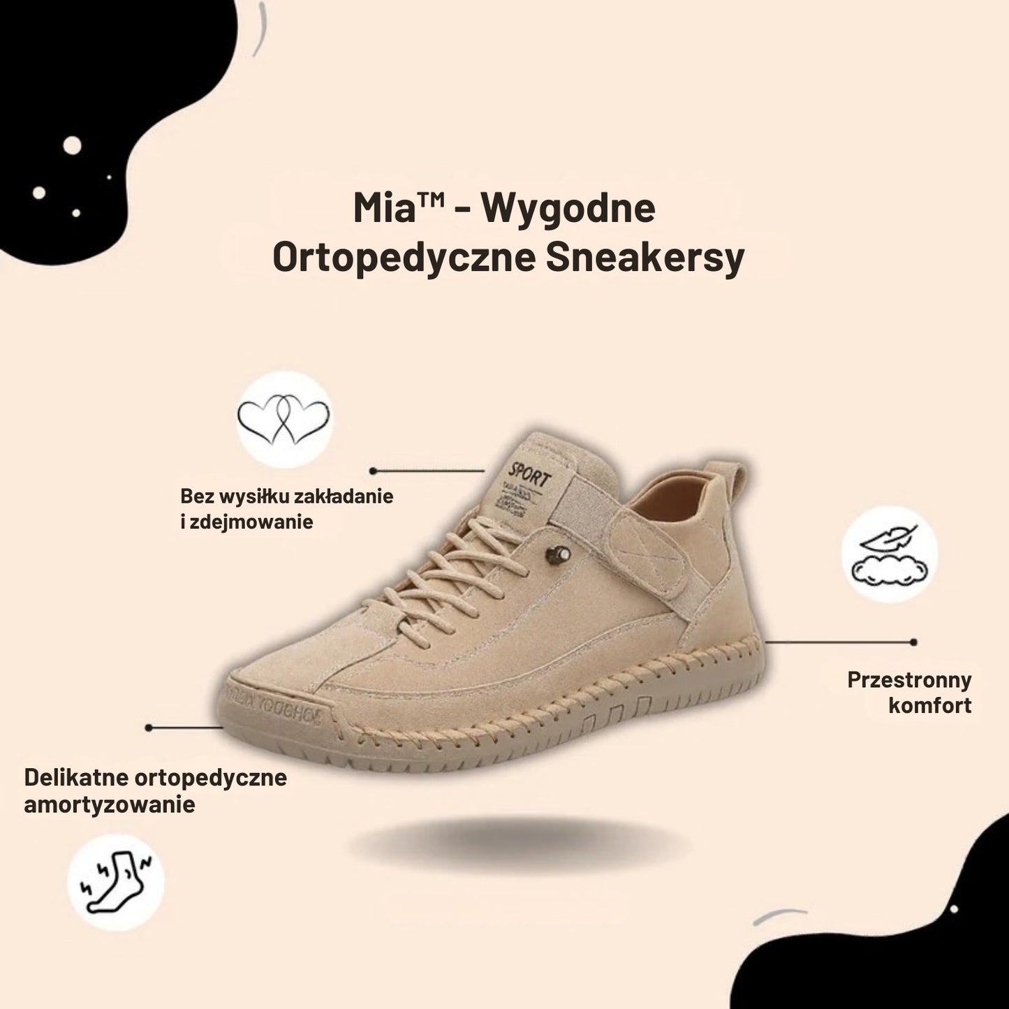 Mia™ – Buty ortopedyczne, w których zapomnisz, że masz stopy