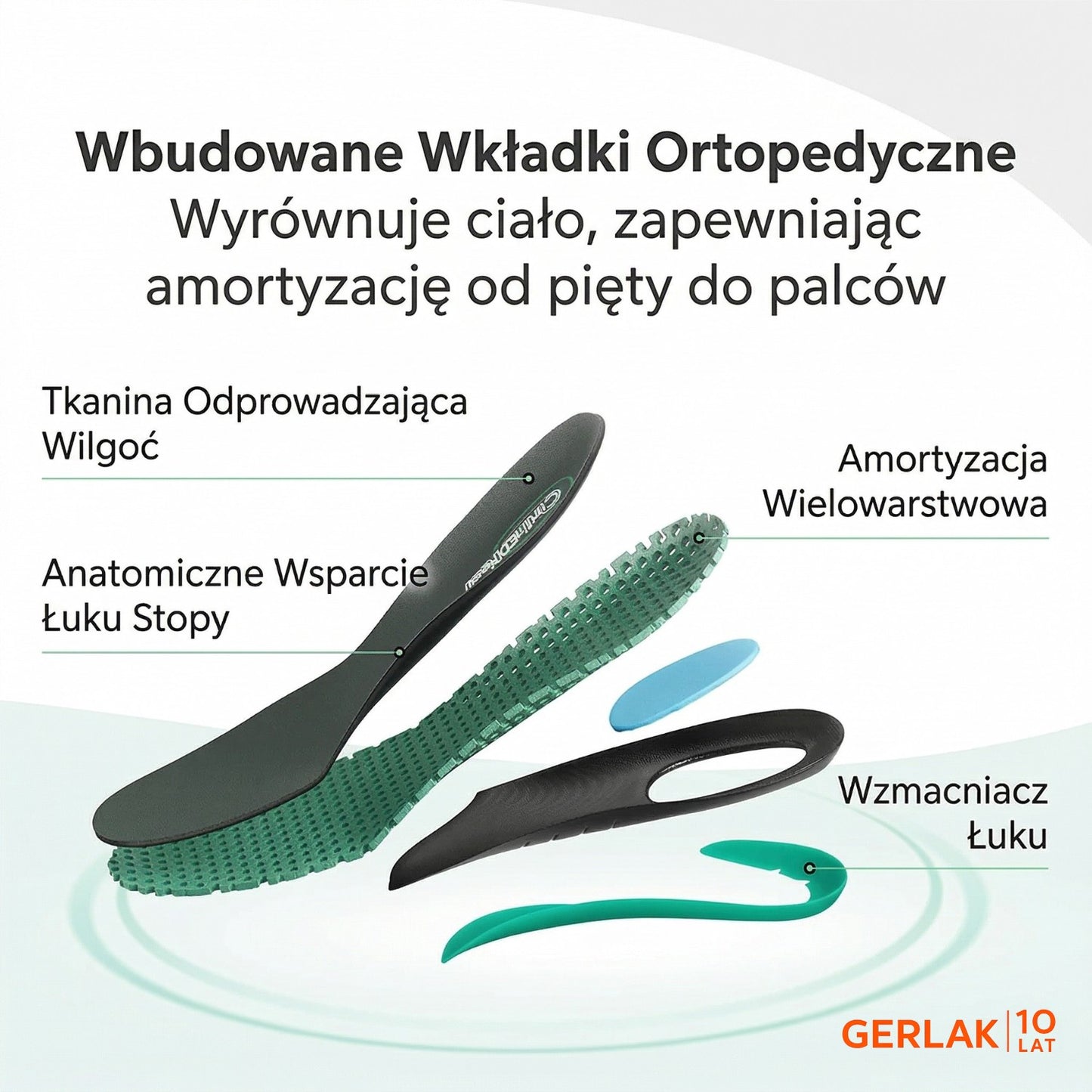 Gerlak Damskie Sneakersy Wsuwane