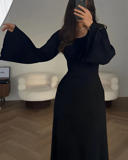 Monice - Elegancka dzianinowa sukienka maxi
