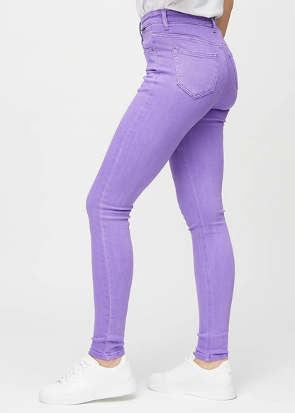 Damskie Jeansy z Wysokim Stanem i Elastycznym Krojem