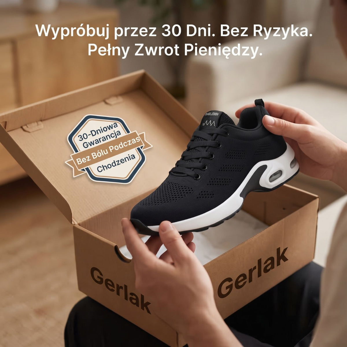 Gerlak™ Pro — Buty na 12-godzinną zmianę zapewniające całodzienną ulgę w bólu stóp, kolan i pleców