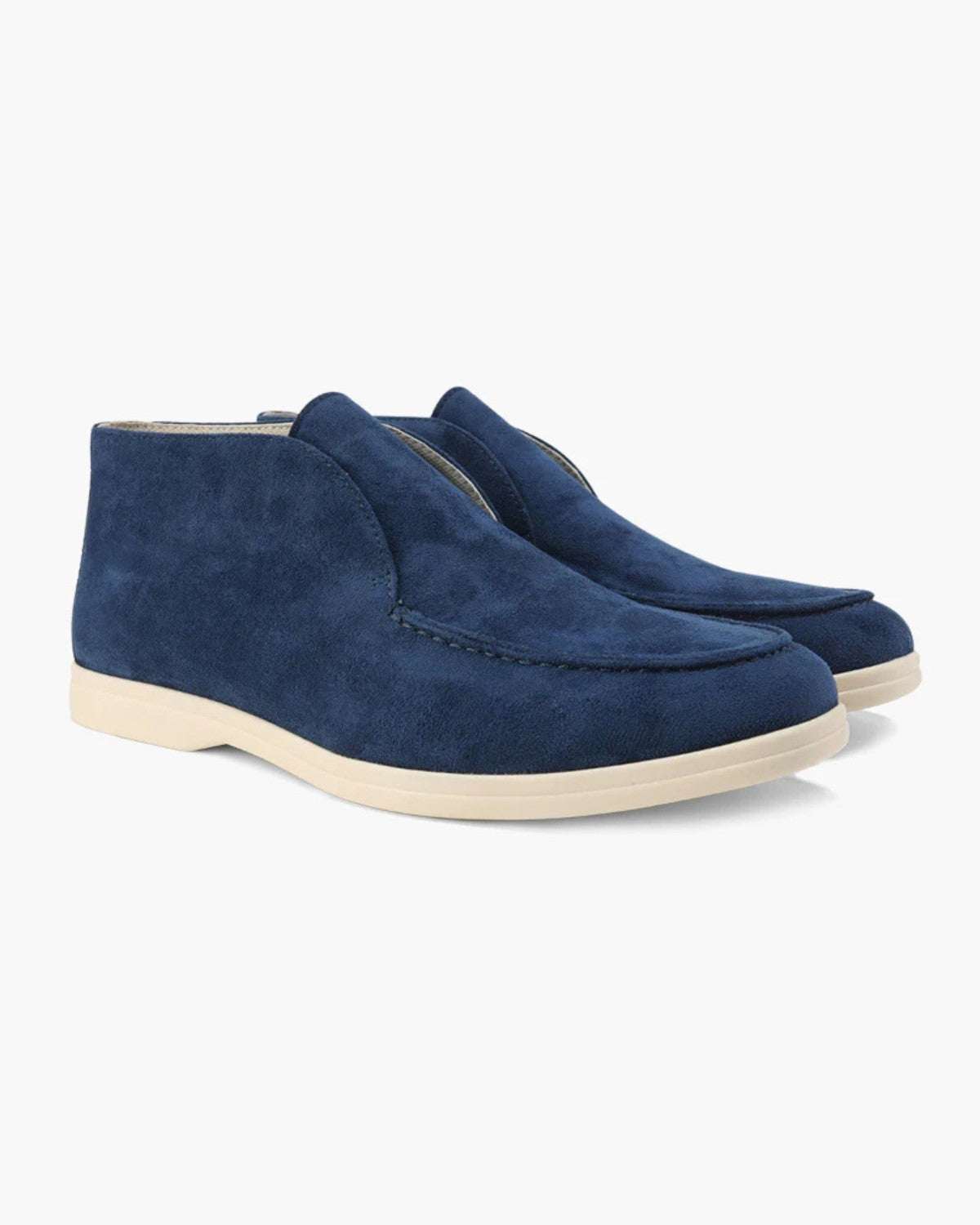 Gerlak Wysokie Loafersy Zamszowe - Granatowy