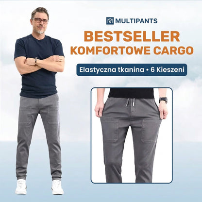 MultiPants – Wysokiej rozciągliwości, wielofunkcyjne, trwałe spodnie typu cargo
