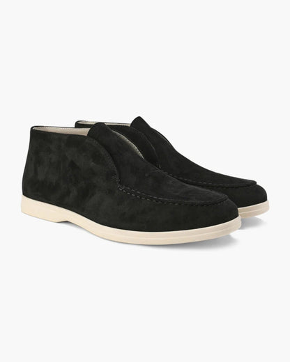 Gerlak Wysokie Loafersy Zamszowe - Czarne