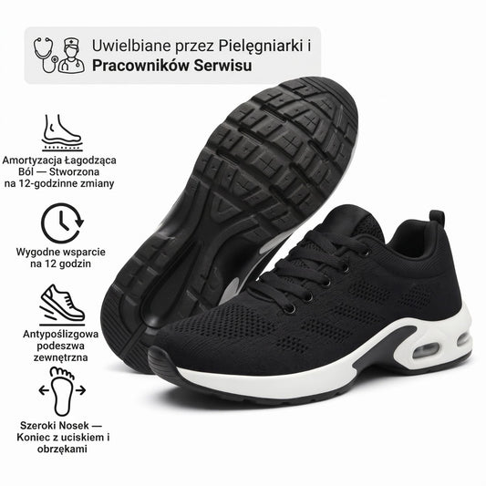 Gerlak™ Pro — Buty na 12-godzinną zmianę zapewniające całodzienną ulgę w bólu stóp, kolan i pleców