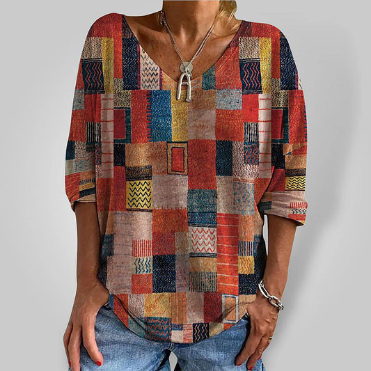 Romy - Artystyczna bluzka boho chic