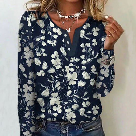Nelya – Elegancka bluzka w kwiatowy print