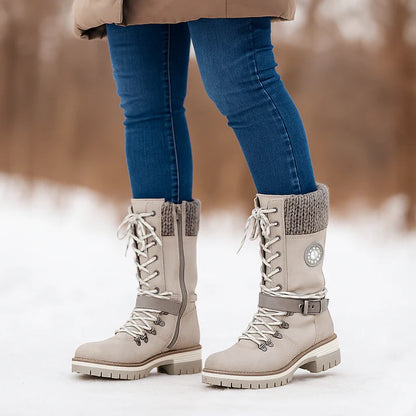 Wodoodporne śniegowce za kolano dla kobiet