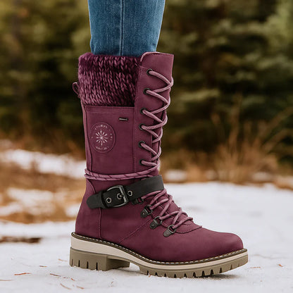 Wodoodporne śniegowce za kolano dla kobiet