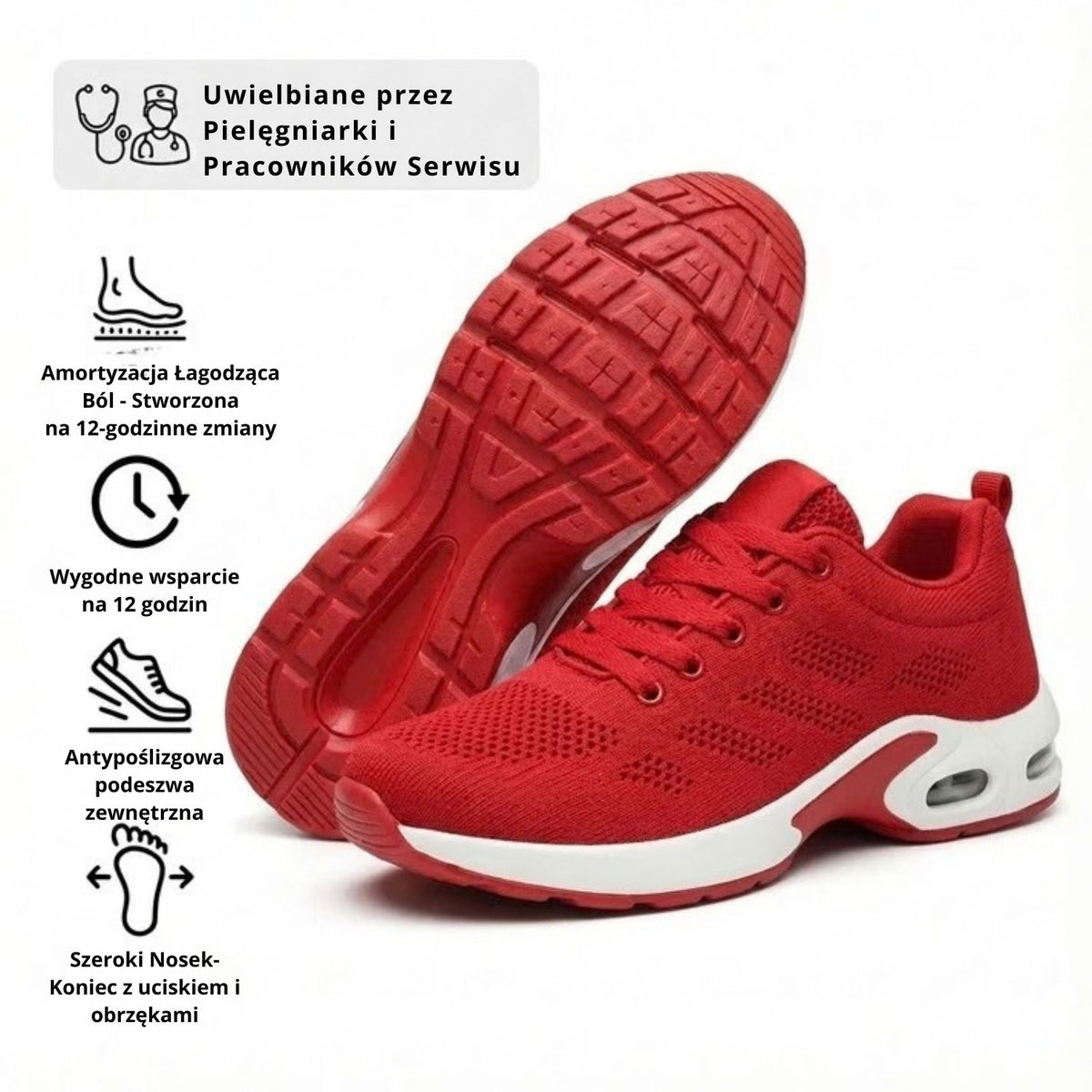 Gerlak™ Pro — Buty na 12-godzinną zmianę zapewniające całodzienną ulgę w bólu stóp, kolan i pleców