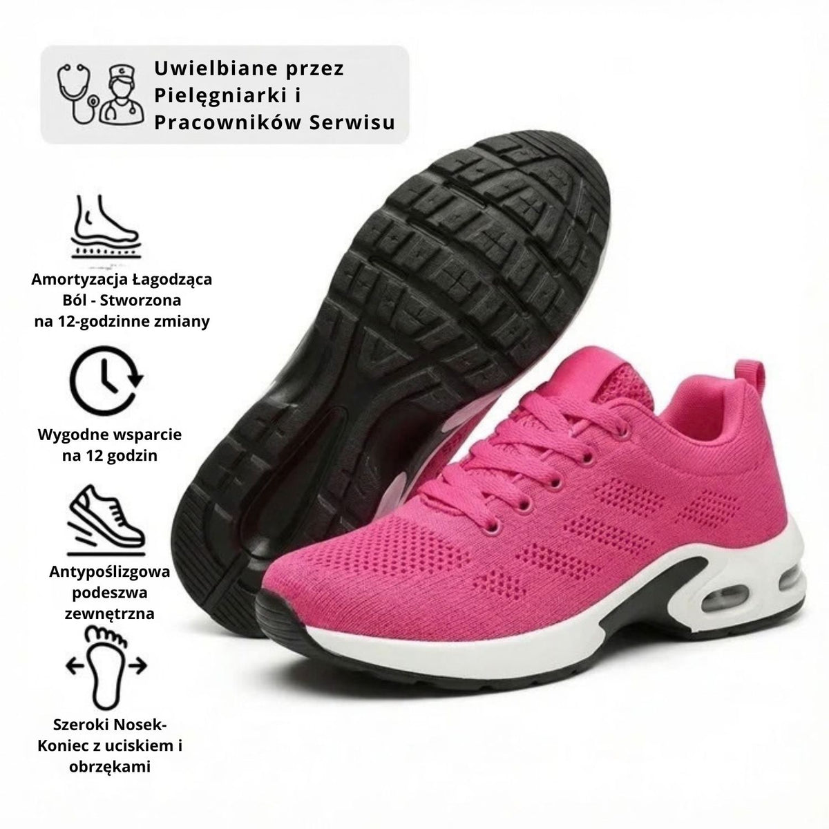 Gerlak™ Pro — Buty na 12-godzinną zmianę zapewniające całodzienną ulgę w bólu stóp, kolan i pleców