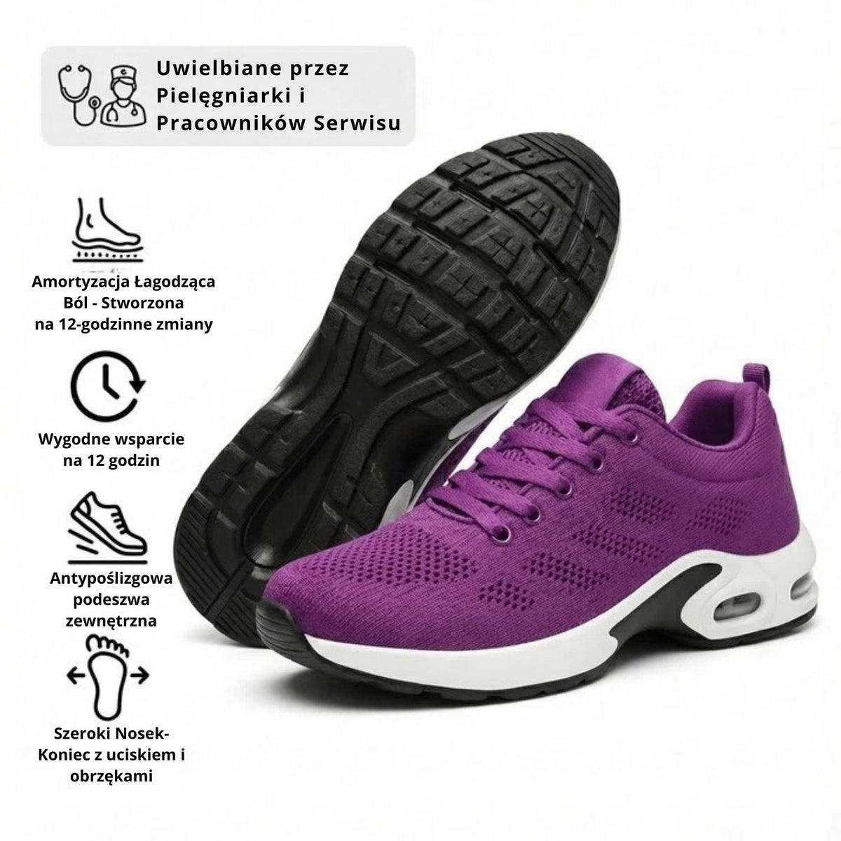 Gerlak™ Pro — Buty na 12-godzinną zmianę zapewniające całodzienną ulgę w bólu stóp, kolan i pleców