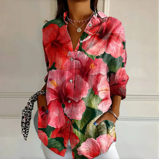 Koszula Hibiscus-Casual Bloom