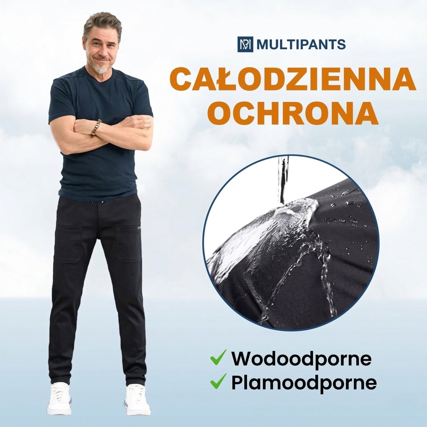 MultiPants – Wysokiej rozciągliwości, wielofunkcyjne, trwałe spodnie typu cargo