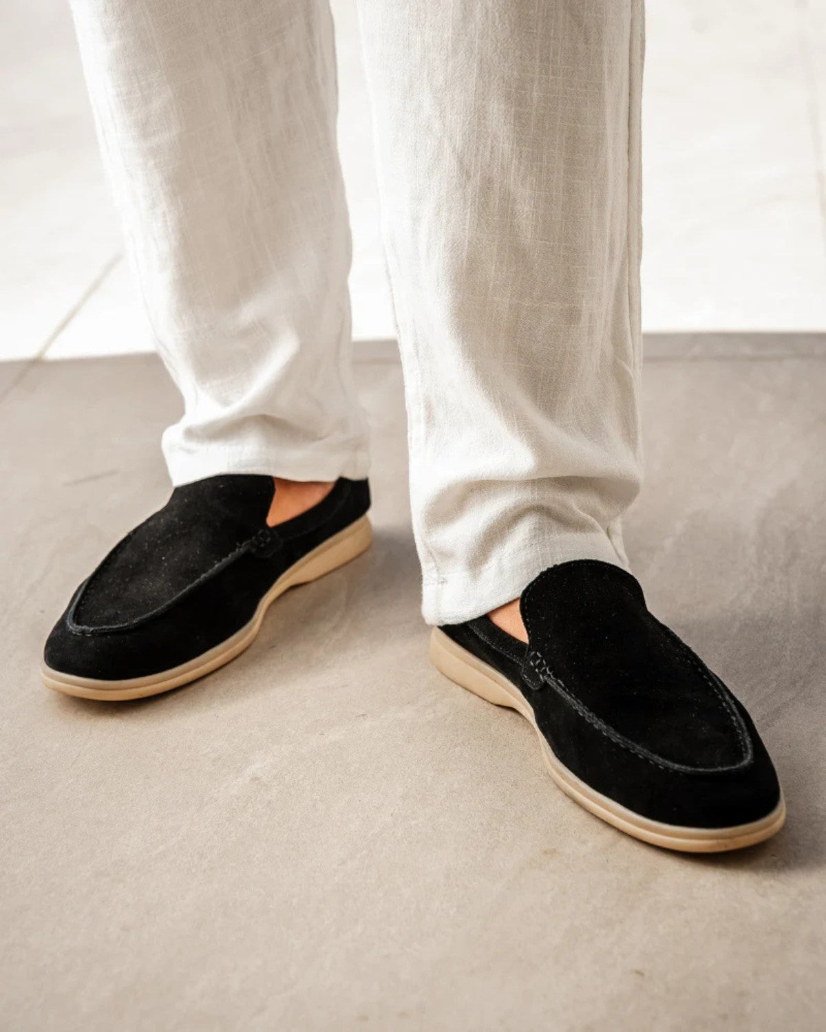 Gerlak Zamszowe Mokasyny Premium - Styl Old Money - Czarne