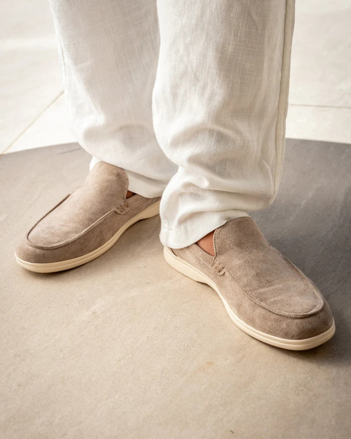 Gerlak Luksusowe Loafersy Zamszowe - Mocha
