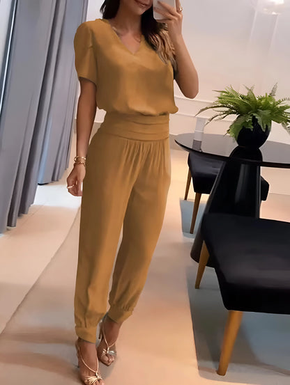 Geneviève - 2-częściowy zestaw Bluzka i Spodnie, edycja limitowana 