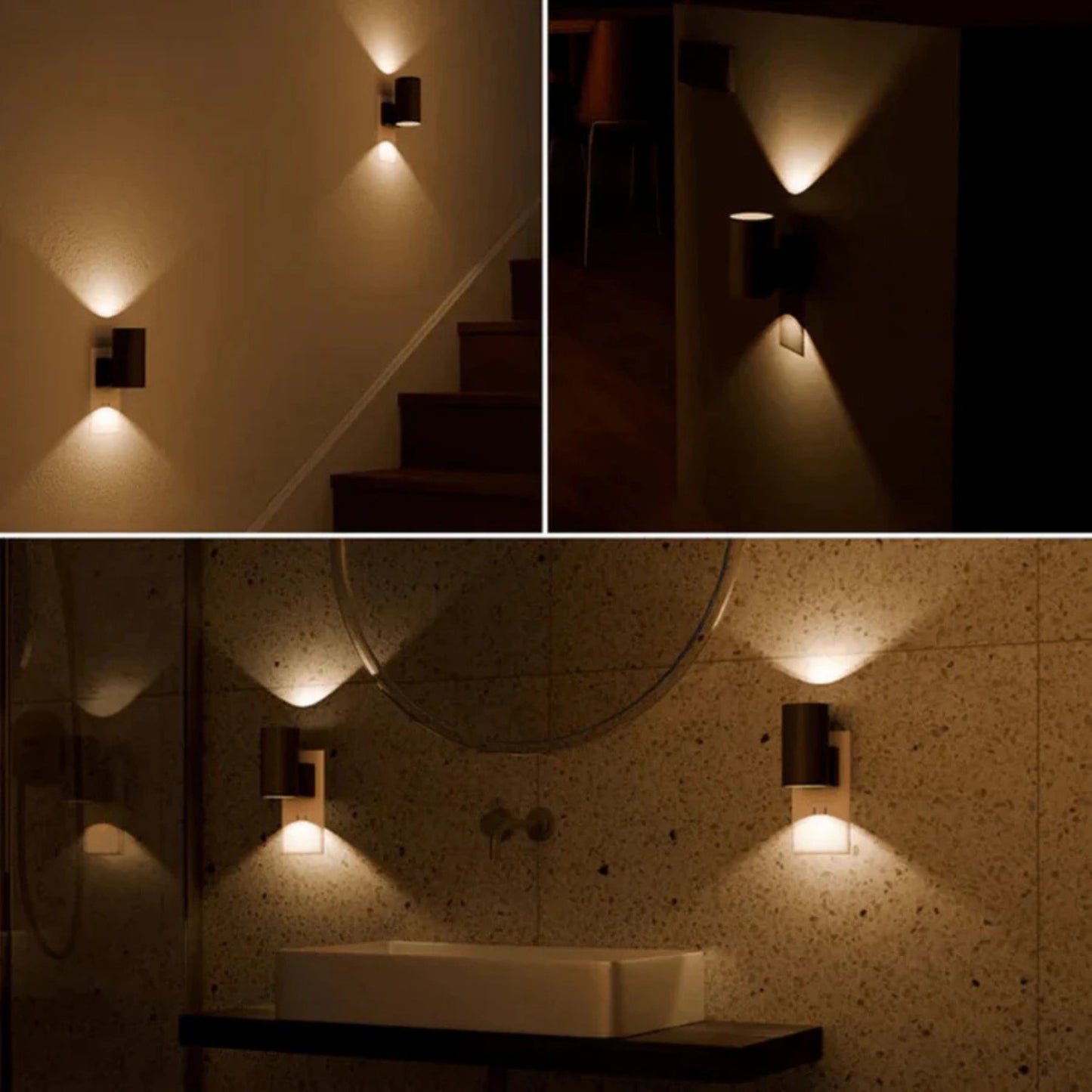 Luno™ – Luksusowy zestaw 2 lamp ściennych LED