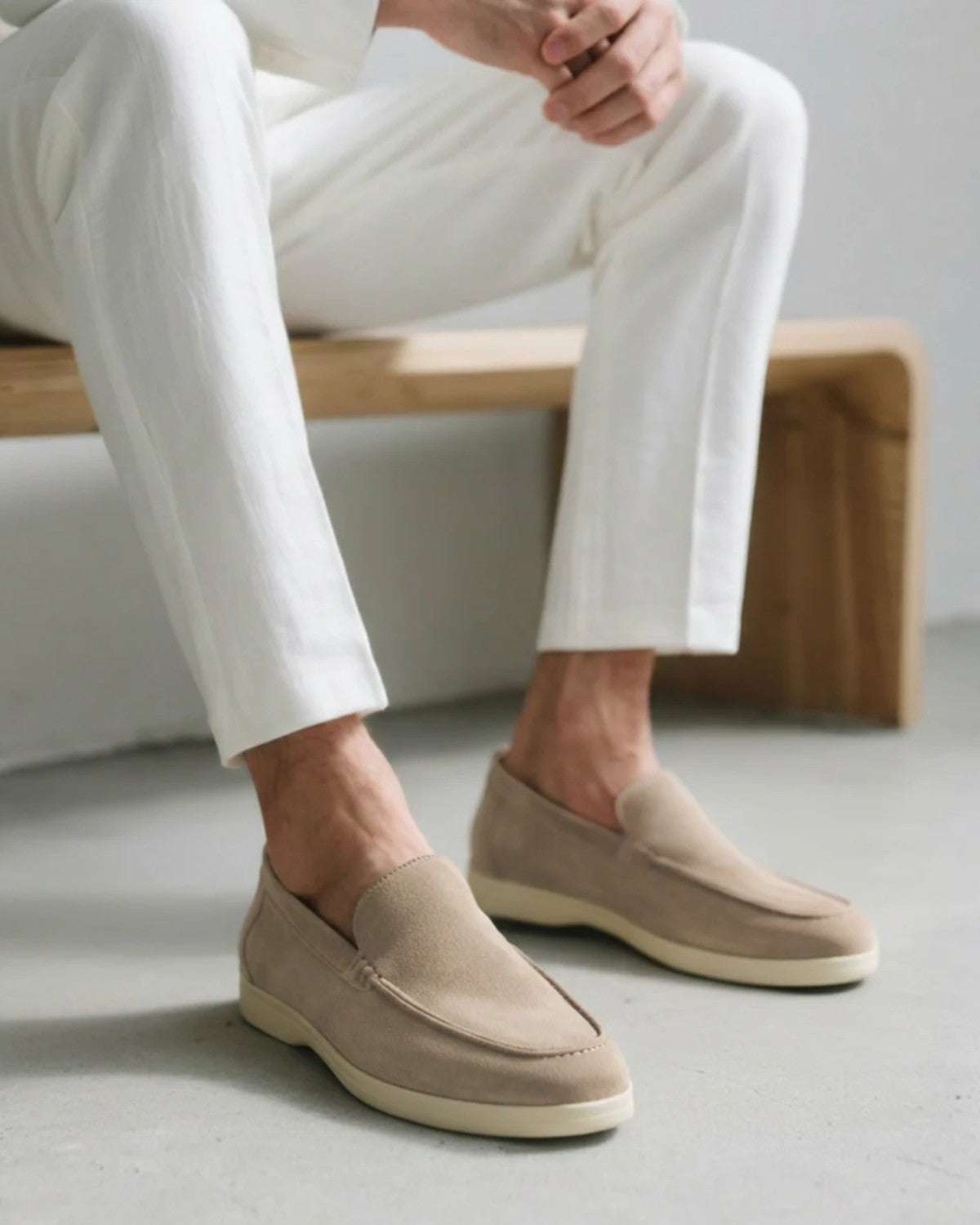 Gerlak Luksusowe Loafersy Zamszowe - Mocha