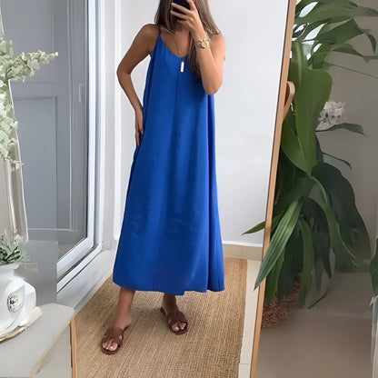 Léna – Minimalistyczna sukienka maxi typu slip