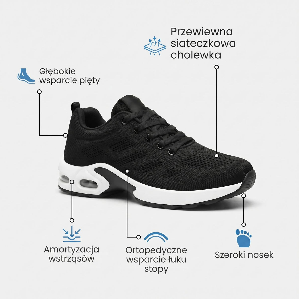Gerlak™ Pro — Buty na 12-godzinną zmianę zapewniające całodzienną ulgę w bólu stóp, kolan i pleców