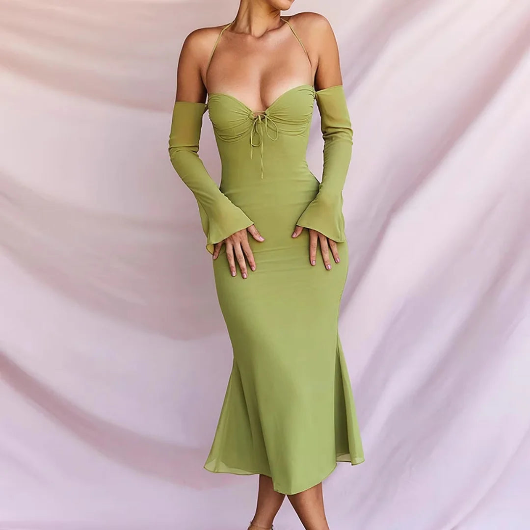 Helena - Sukienka Halter Midi