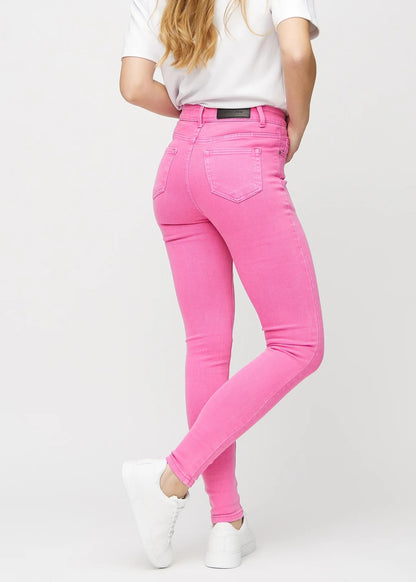 Damskie Jeansy z Wysokim Stanem i Elastycznym Krojem
