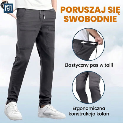 MultiPants – Wysokiej rozciągliwości, wielofunkcyjne, trwałe spodnie typu cargo