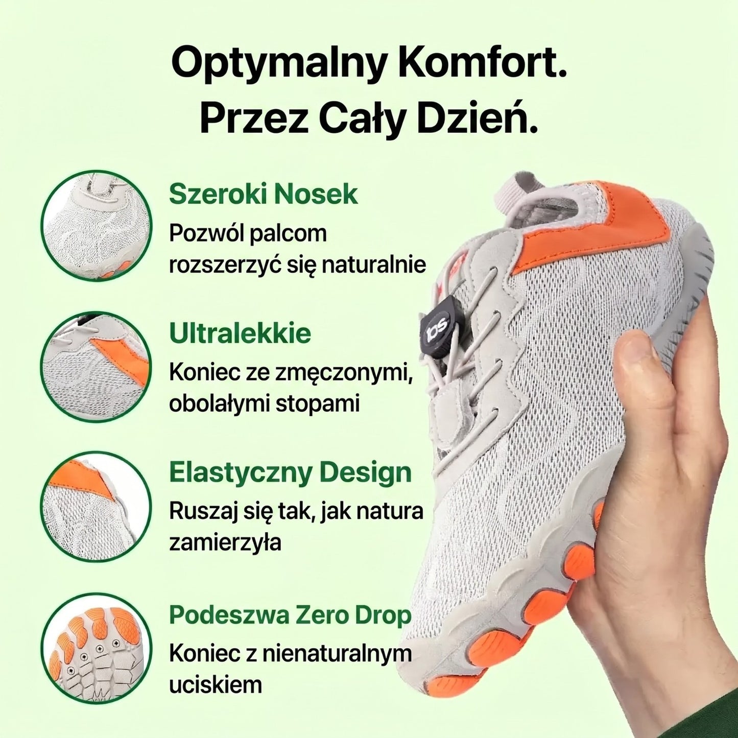 Gerlak Active 2.0 Buty Barefoot – Lekkie Buty Zero Drop do Naturalnego Chodzenia
