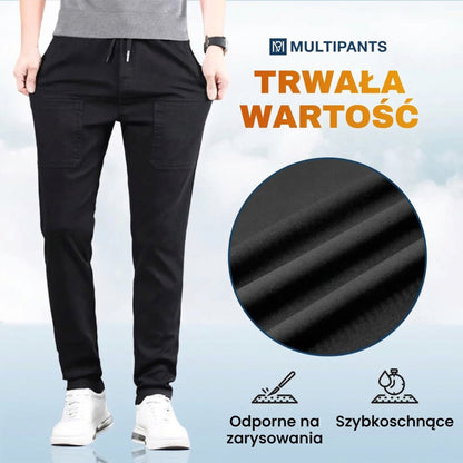 MultiPants – Wysokiej rozciągliwości, wielofunkcyjne, trwałe spodnie typu cargo