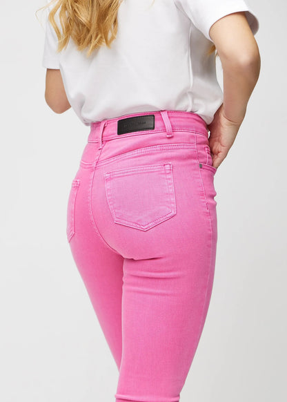 Damskie Jeansy z Wysokim Stanem i Elastycznym Krojem