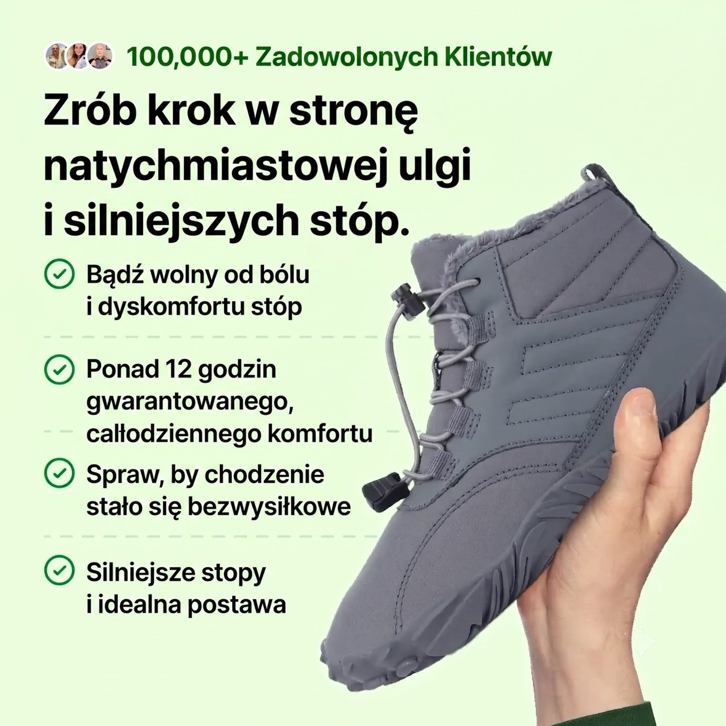 Gerlak Peak Zimowe Buty Barefoot – Ocieplane Buty Zero Drop do Codziennego Komfortu