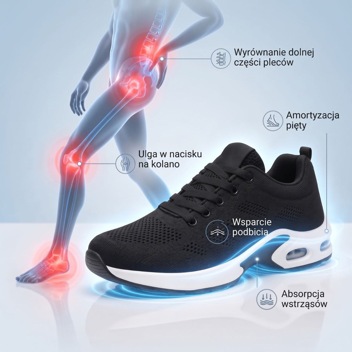 Gerlak™ Pro — Buty na 12-godzinną zmianę zapewniające całodzienną ulgę w bólu stóp, kolan i pleców
