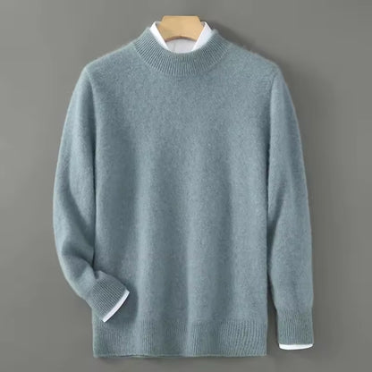 Klasyczny Sweter z Wełny i Kaszmiru
