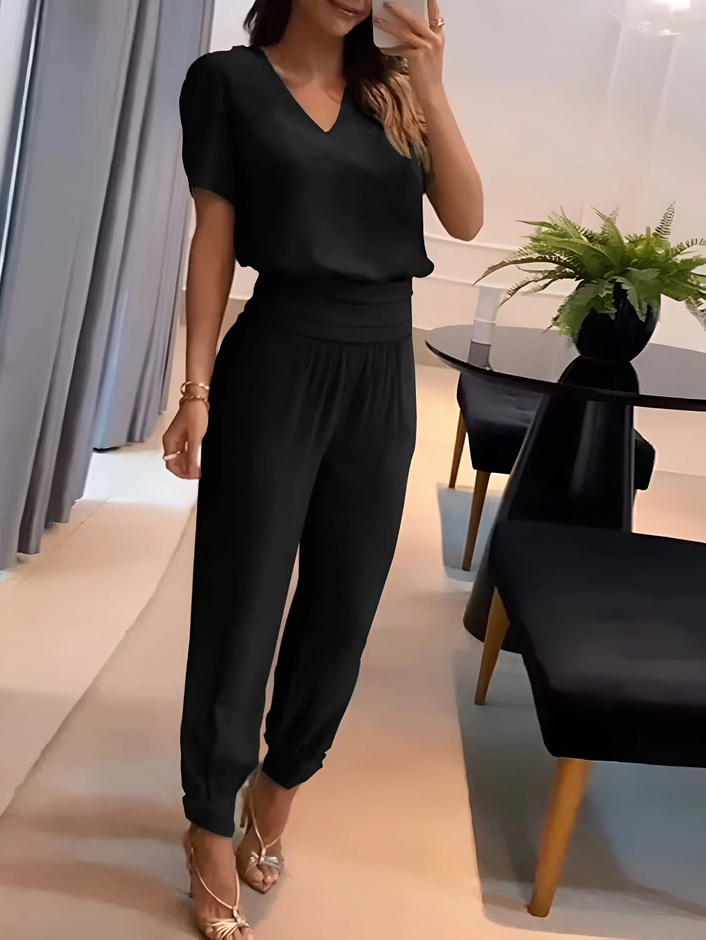 Geneviève - 2-częściowy zestaw Bluzka i Spodnie, edycja limitowana 