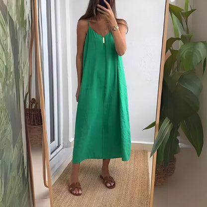 Léna – Minimalistyczna sukienka maxi typu slip