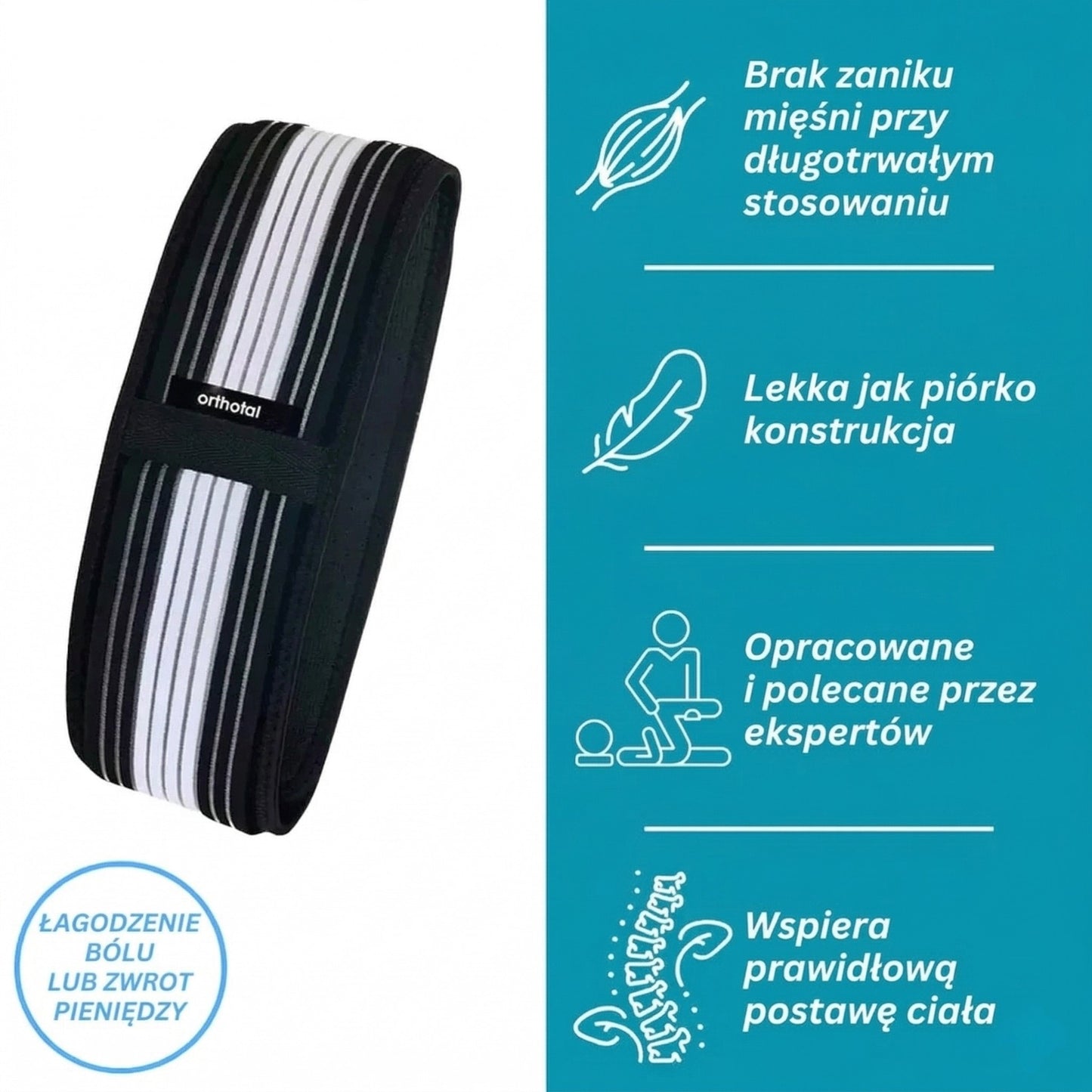 Pas ortopedyczny stawu krzyżowo-biodrowego