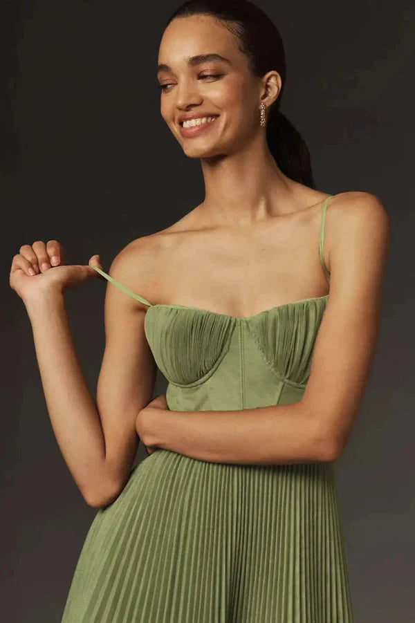 Evelin - Sukienka midi z tiulu o kroju fit &amp; flare