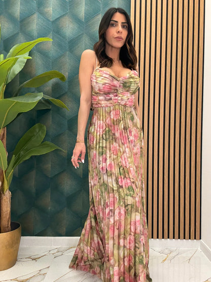 Andaza - Elegancka sukienka w kwiaty - jeden rozmiar, Universal Grace