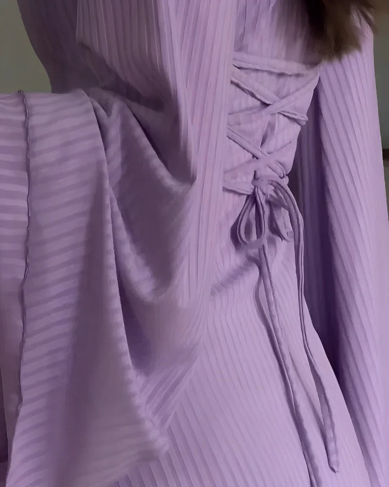 Monice - Elegancka dzianinowa sukienka maxi