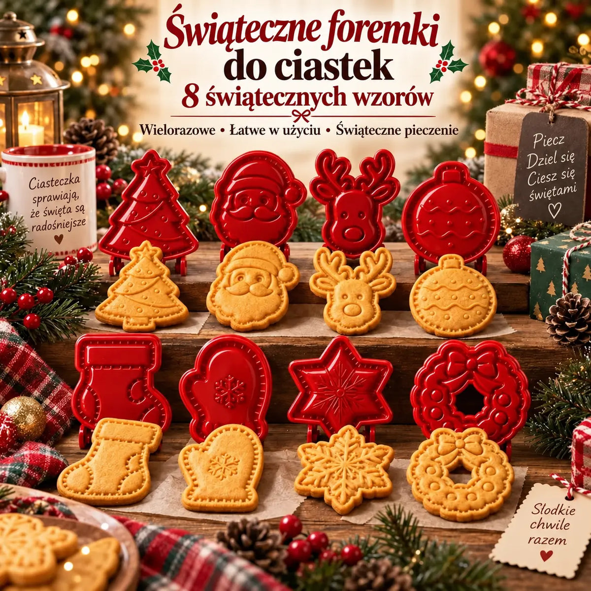 Kolekcja foremek do mini tart świątecznych Faith & Nativity