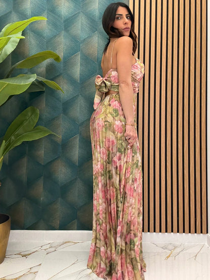 Andaza - Elegancka sukienka w kwiaty - jeden rozmiar, Universal Grace