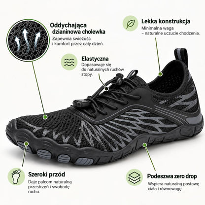 Liane – buty barefoot unisex z szerokim noskiem