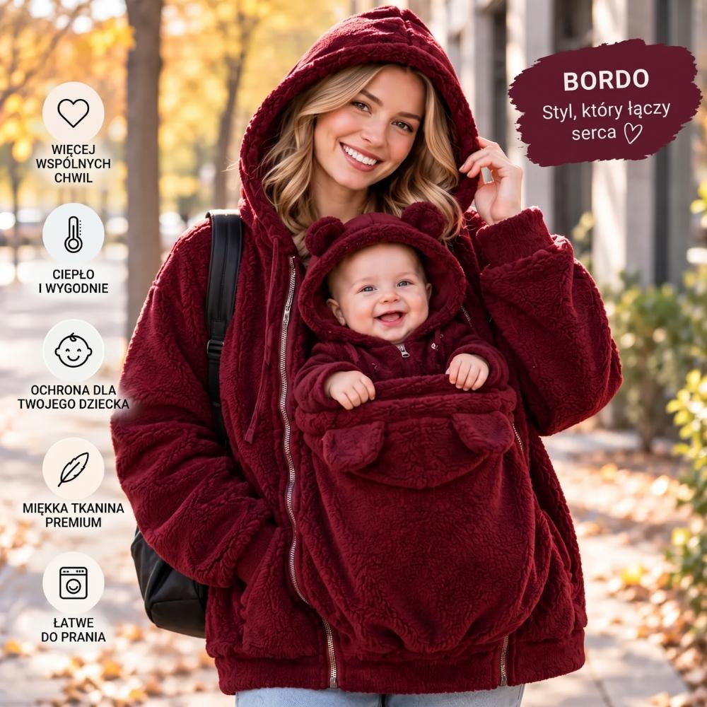 Bluza Teddy dla Mamy i Dziecka - Ciepła, Miękka i Przytulna